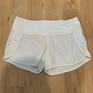 White Lululemon Shorts, size 6